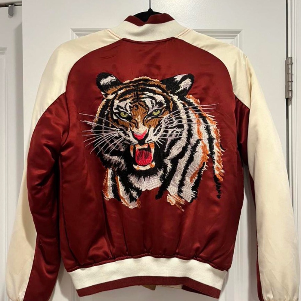 Tiger Bomber jacket from Urban Outfitters, Small